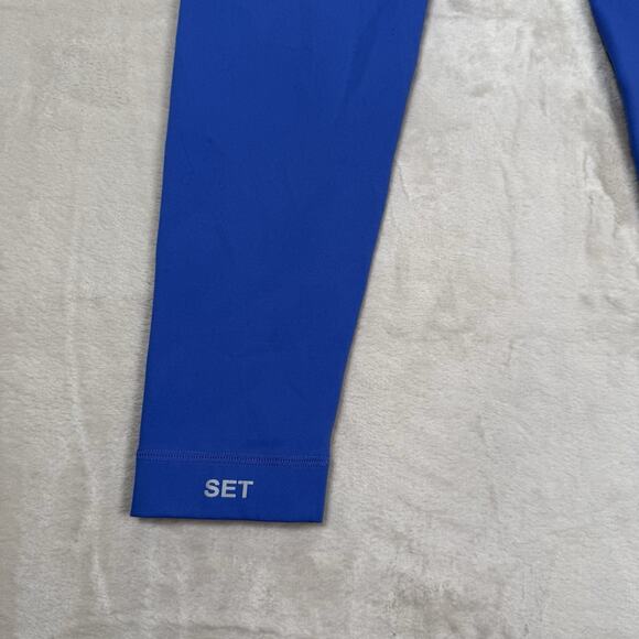 SET ACTIVE Sculptflex Seamless Leggings Cobalt Blue Women's Size Medium - Picture 4 of 8